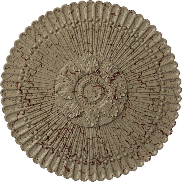 Ekena Millwork Nexus Ceiling Medallion (Fits Canopies up to 2 3/4"), 30"OD x 1 1/4"P, Gobi Desert Crackle CM30NEGDC - main